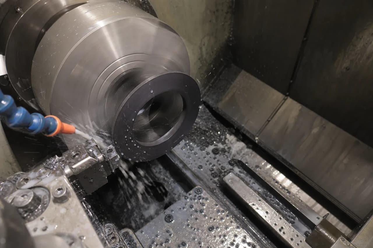CNC turning of a seal ring